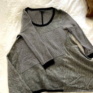 Club Monaco black and white sweater